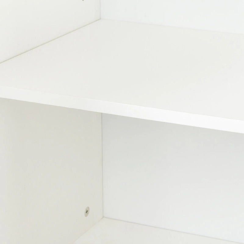 Meuble de rangement avec 4 portes et 4 étagères ouvertes, Buffet autoportant, Meuble de rangement pour entrée, chambre ou bureau