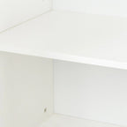 Meuble de rangement avec 4 portes et 4 étagères ouvertes, Buffet autoportant, Meuble de rangement pour entrée, chambre ou bureau