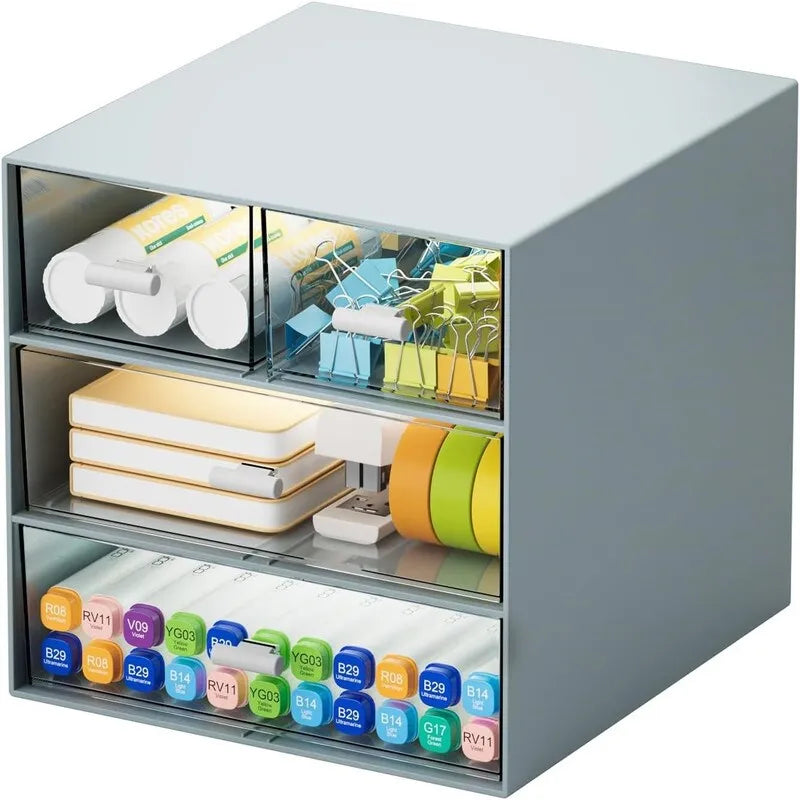 Organisateur de bureau à 4 tiroirs - 9,05P x 6,69L x 2,09H