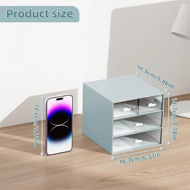 Organisateur de bureau à 4 tiroirs - 9,05P x 6,69L x 2,09H