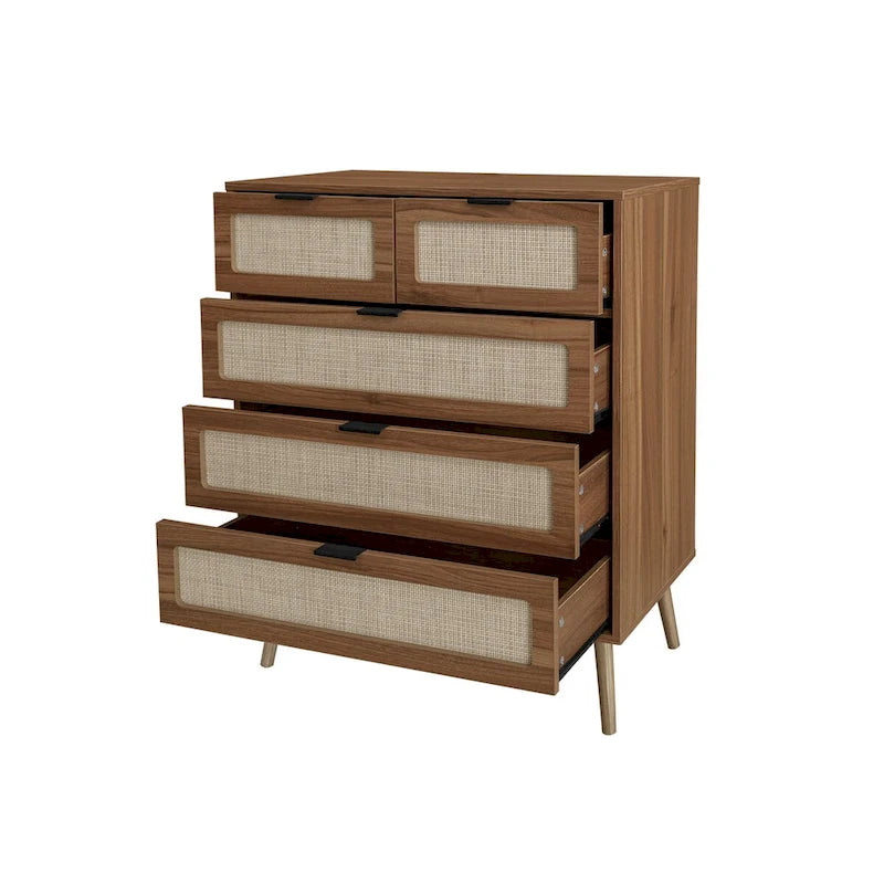 Meuble de rangement d'appoint à 5 tiroirs