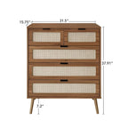 Meuble de rangement d'appoint à 5 tiroirs