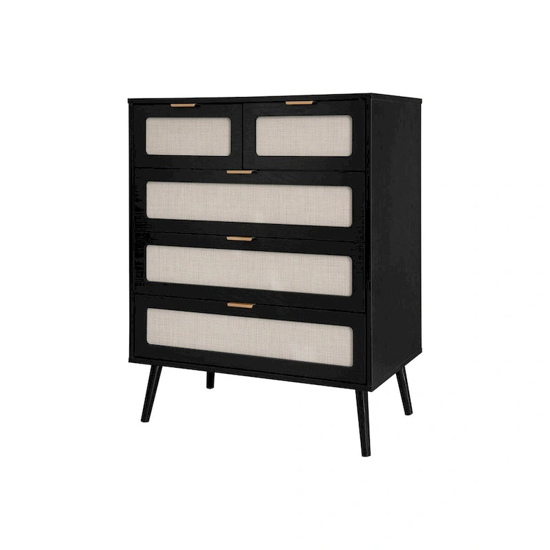 Meuble de rangement d'appoint à 5 tiroirs
