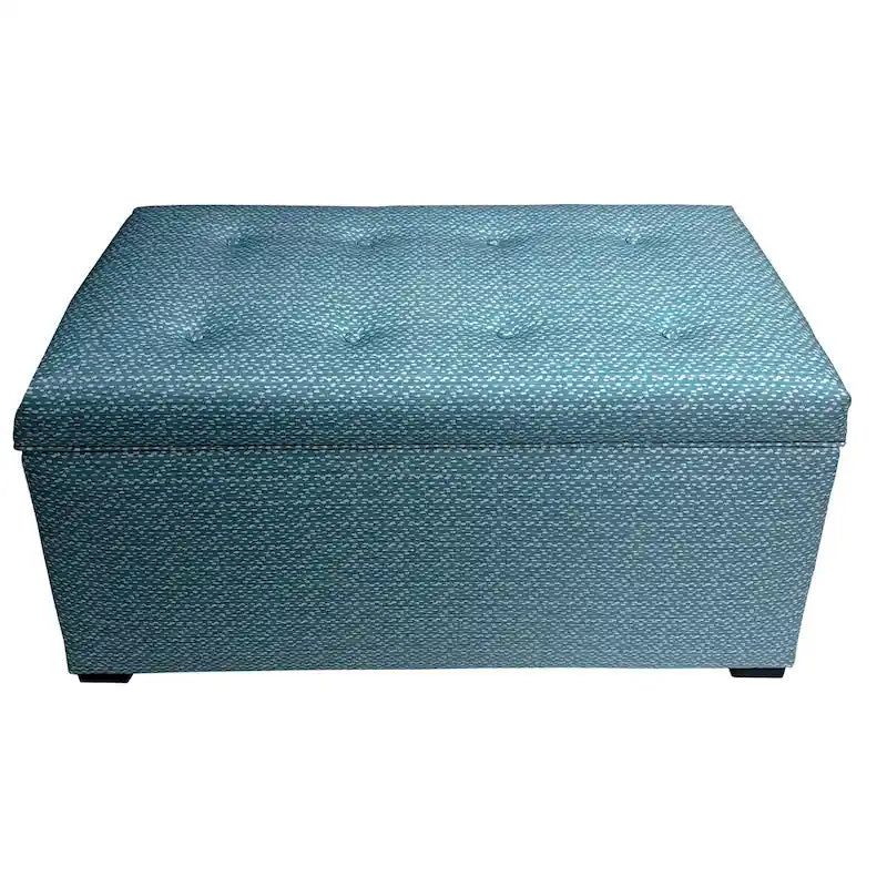 Banc de rangement capitonné de style transitoire