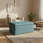 Transitional Upholstered Living Room Storage Bench