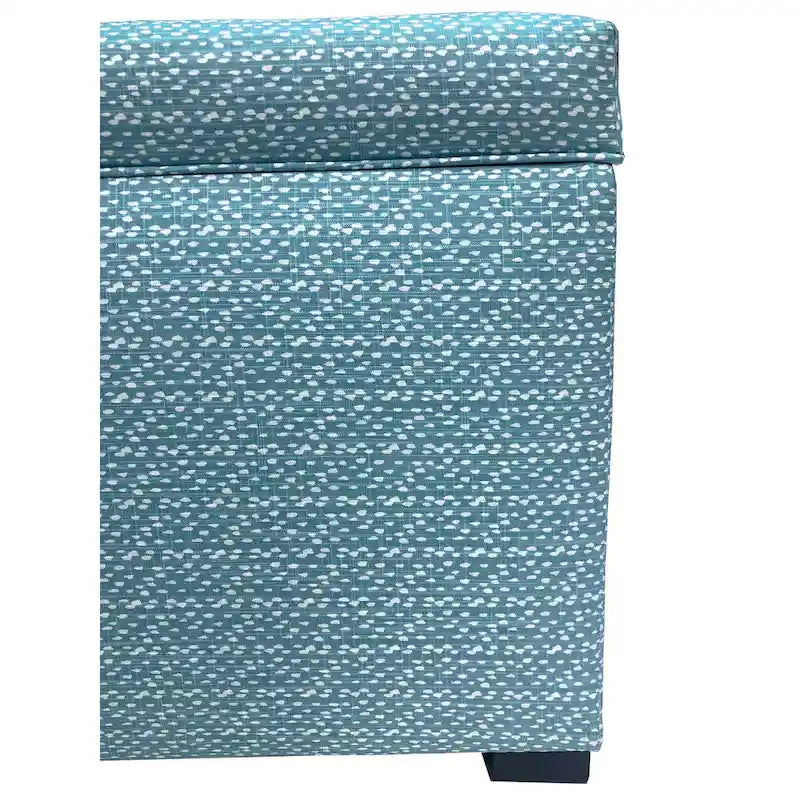 Banc de rangement capitonné de style transitoire