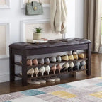 Banc de rangement pour chaussures avec coussin – 39,4P x 13,8L x 18,9H