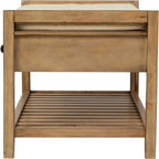 Banc de rangement pour chaussures avec coussin – 39,4P x 13,8L x 18,9H