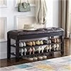 Banc de rangement pour chaussures avec coussin – 39,4P x 13,8L x 18,9H