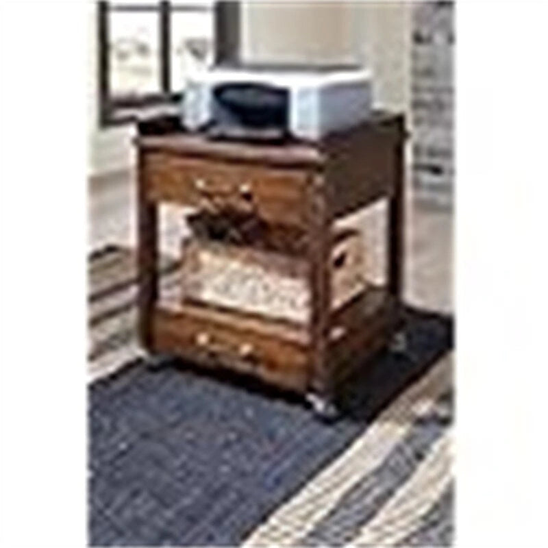 Support d'imprimante de bureau industriel avec rangement - 24P x 22L x 23H