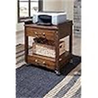 Support d'imprimante de bureau industriel avec rangement - 24P x 22L x 23H