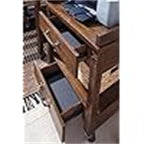 Support d'imprimante de bureau industriel avec rangement - 24P x 22L x 23H
