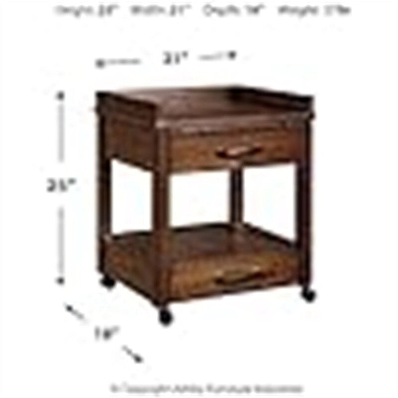 Support d'imprimante de bureau industriel avec rangement - 24P x 22L x 23H