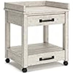 Support d'imprimante de bureau industriel avec rangement - 24P x 22L x 23H