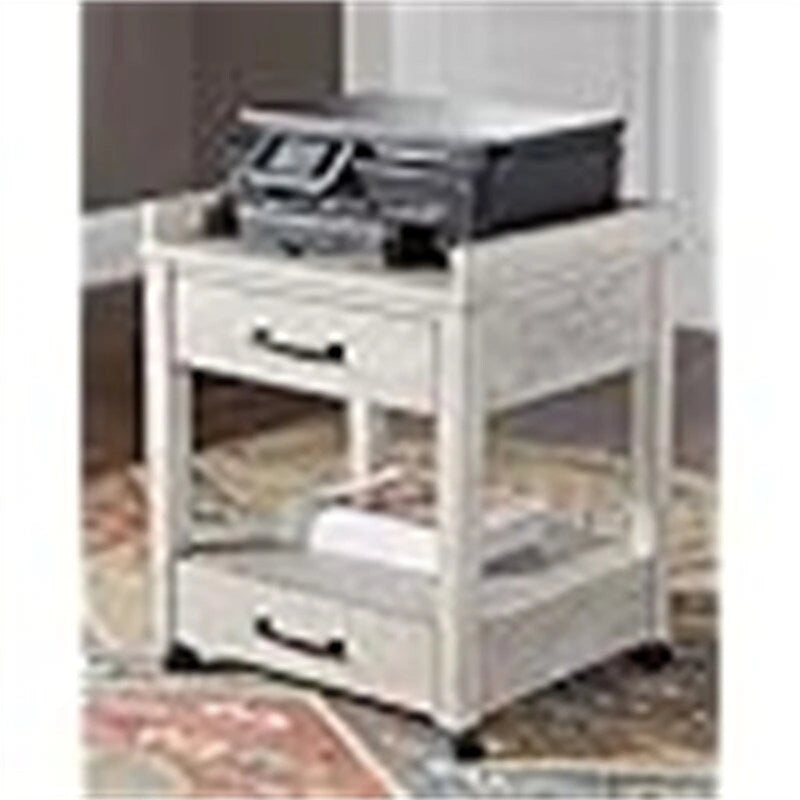 Support d'imprimante de bureau industriel avec rangement - 24P x 22L x 23H