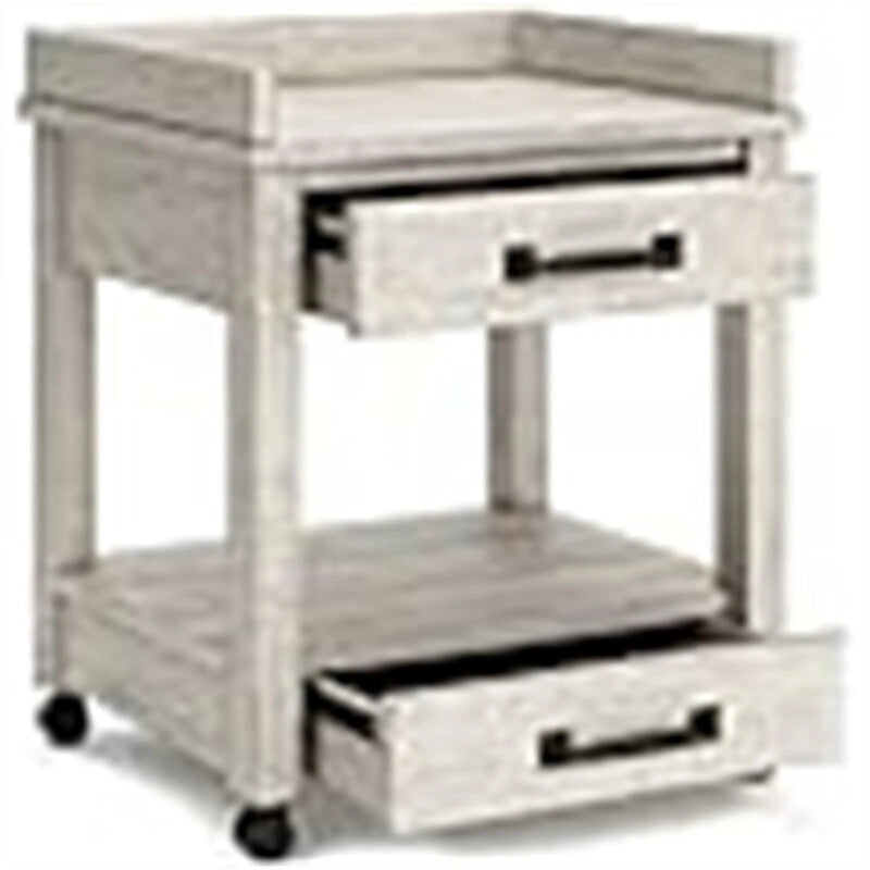 Support d'imprimante de bureau industriel avec rangement - 24P x 22L x 23H