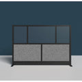 Séparateur de pièce mural modulaire à cadre noir (70"x48")