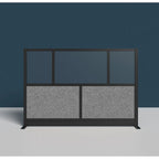 Séparateur de pièce mural modulaire à cadre noir (70"x48")
