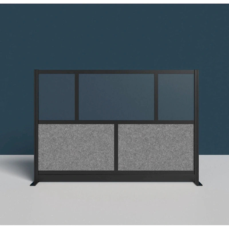 Séparateur de pièce mural modulaire à cadre noir (70"x48")