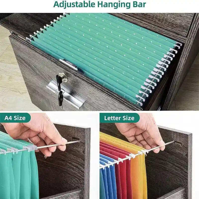 Classeur mobile latéral à 3 tiroirs (39,6 cm P x 88,9 cm L x 65 cm H)