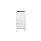 Meuble bas à 15 tiroirs et porte, blanc brillant