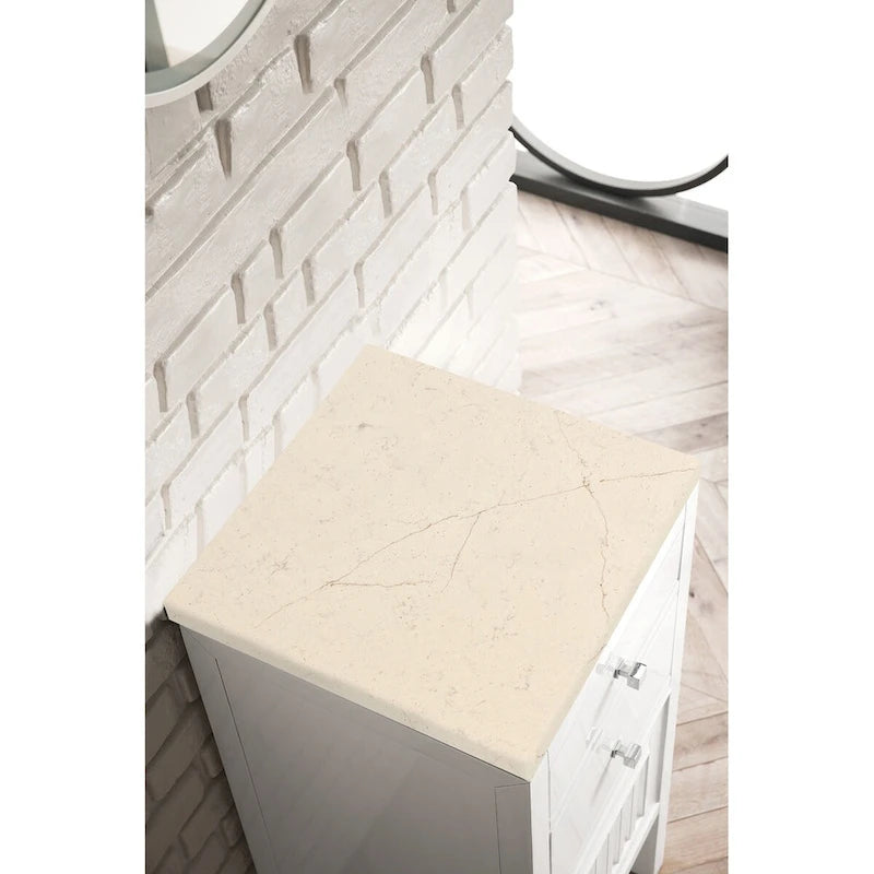 Meuble bas à 15 tiroirs et porte, blanc brillant