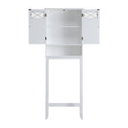 Meuble de rangement WC blanc (20x63x172 cm)