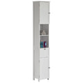 Meuble de rangement haut blanc pour salle de bain