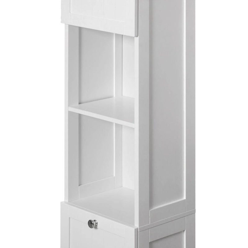 Meuble de rangement haut blanc pour salle de bain