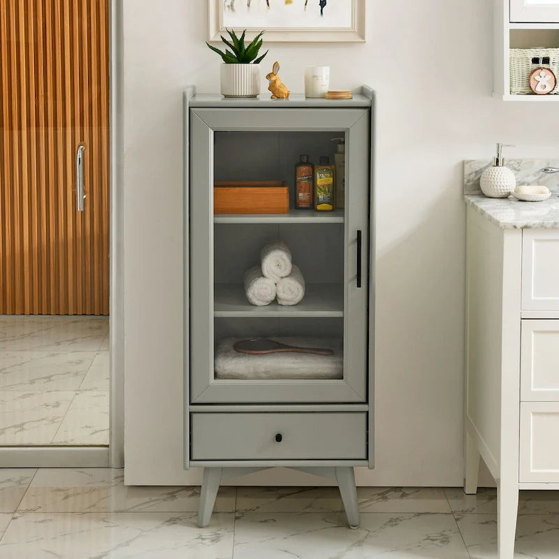 Meuble de Rangement sur Pied Moderne pour Salle de Bain