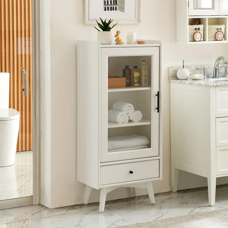 Meuble de Rangement sur Pied Moderne pour Salle de Bain