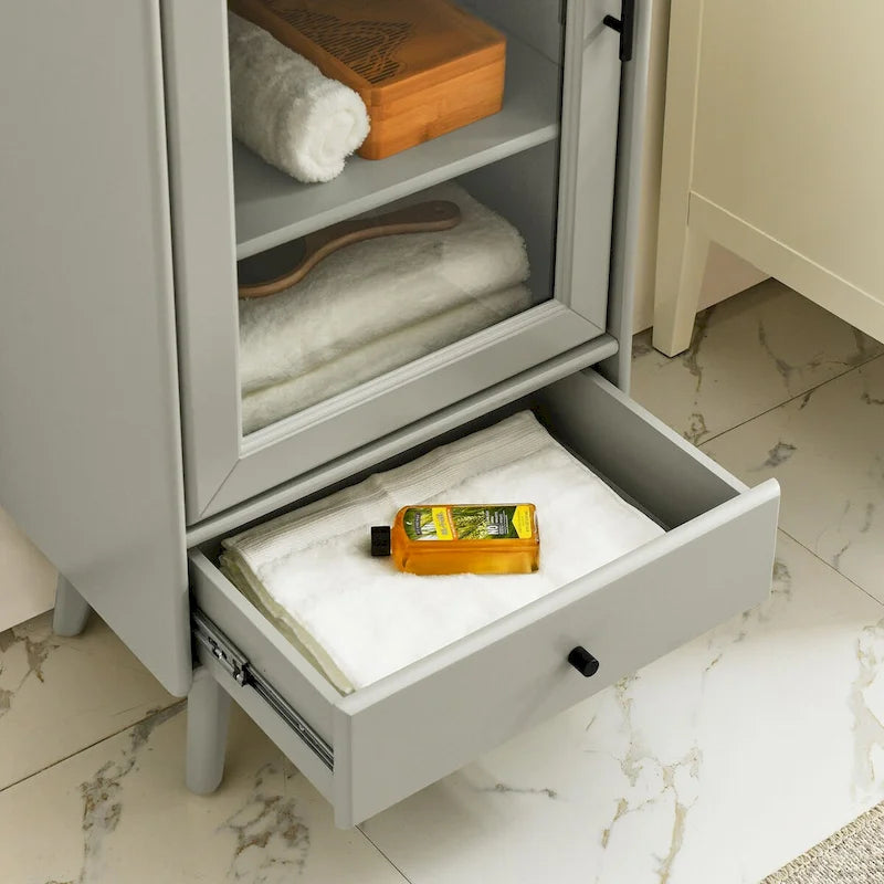 Meuble de Rangement sur Pied Moderne pour Salle de Bain