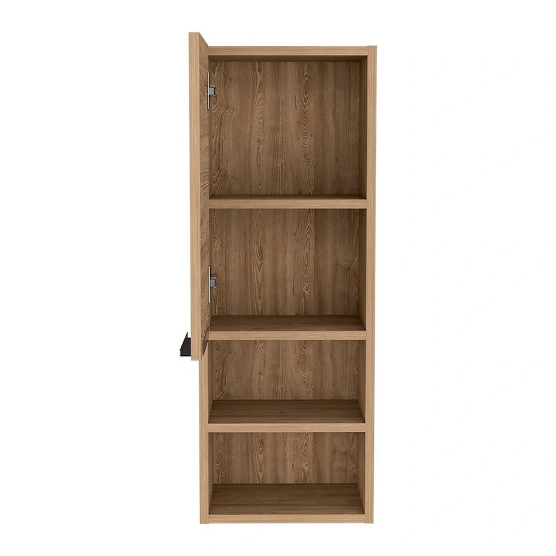 Armoire à pharmacie, deux étagères intérieures, finition pin, haute qualité et durable