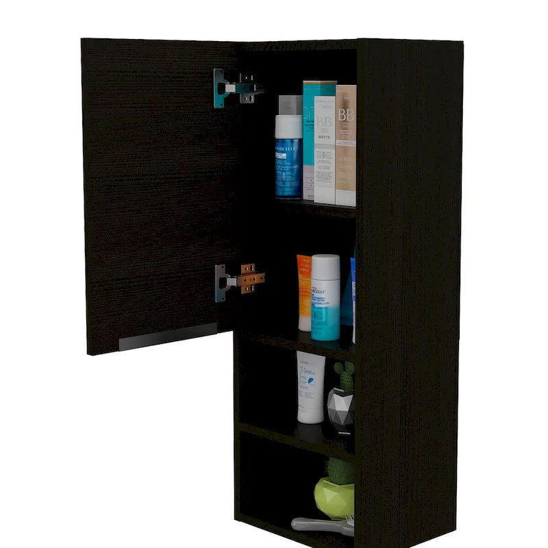 Armoire à pharmacie, deux étagères intérieures, finition pin, haute qualité et durable