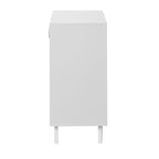 Meuble de rangement de salle de bain moderne avec 2 portes vitrées
