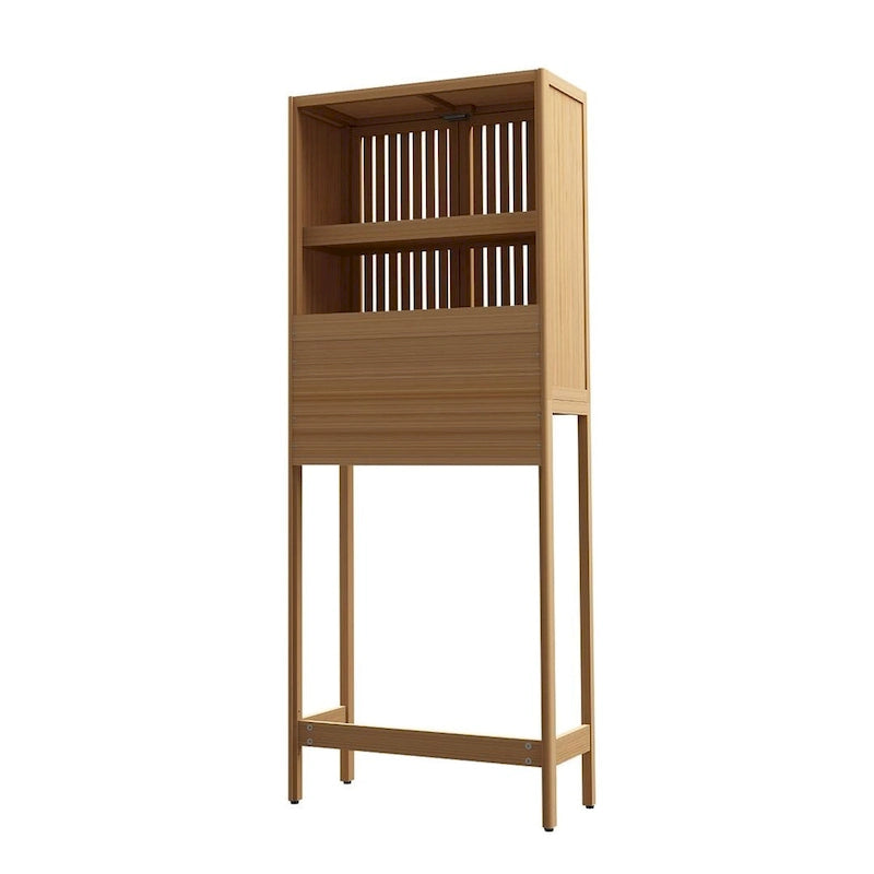 Meuble de rangement WC en bambou