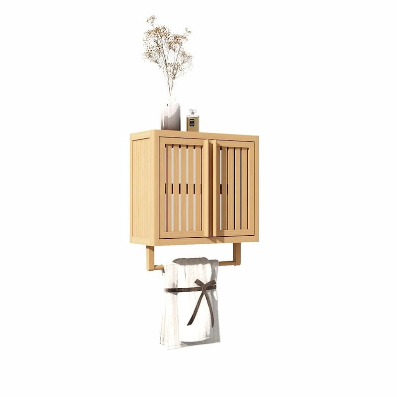 Meuble de rangement WC en bambou