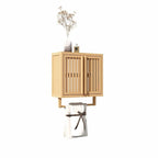 Meuble de rangement WC en bambou