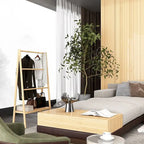 Meuble de rangement WC en bambou