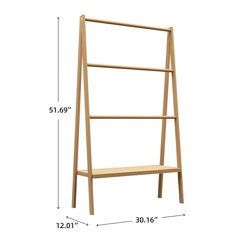 Meuble de rangement WC en bambou