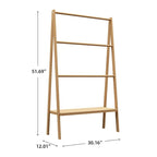 Meuble de rangement WC en bambou