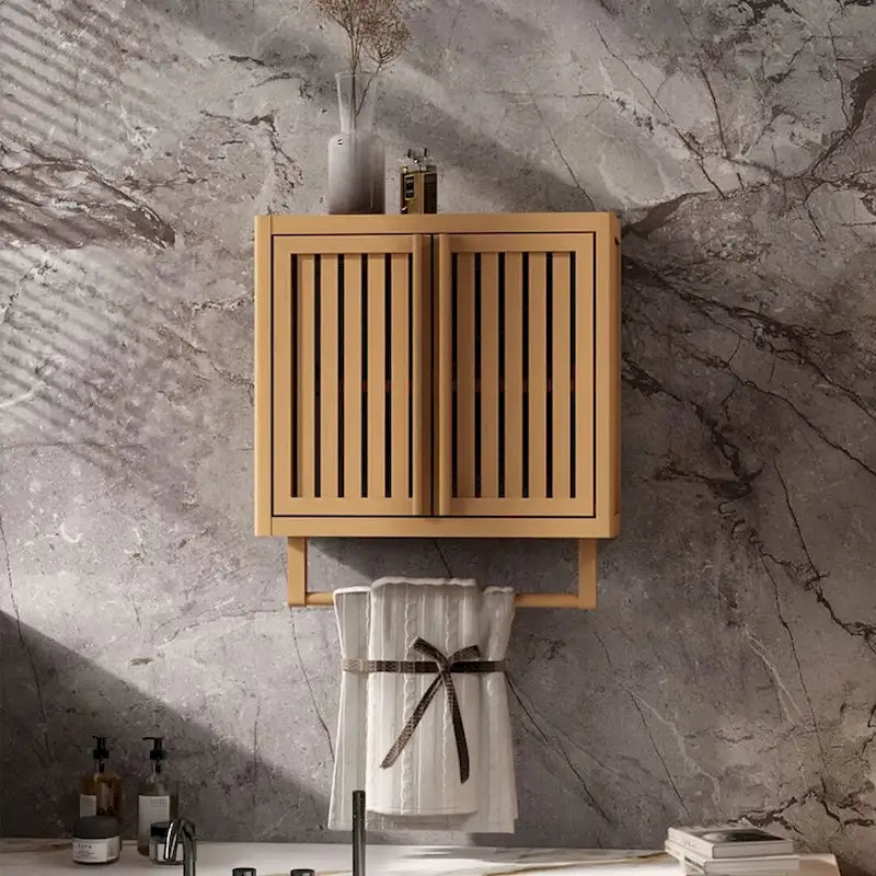 Meuble de rangement WC en bambou