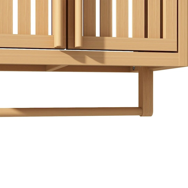 Meuble de rangement WC en bambou