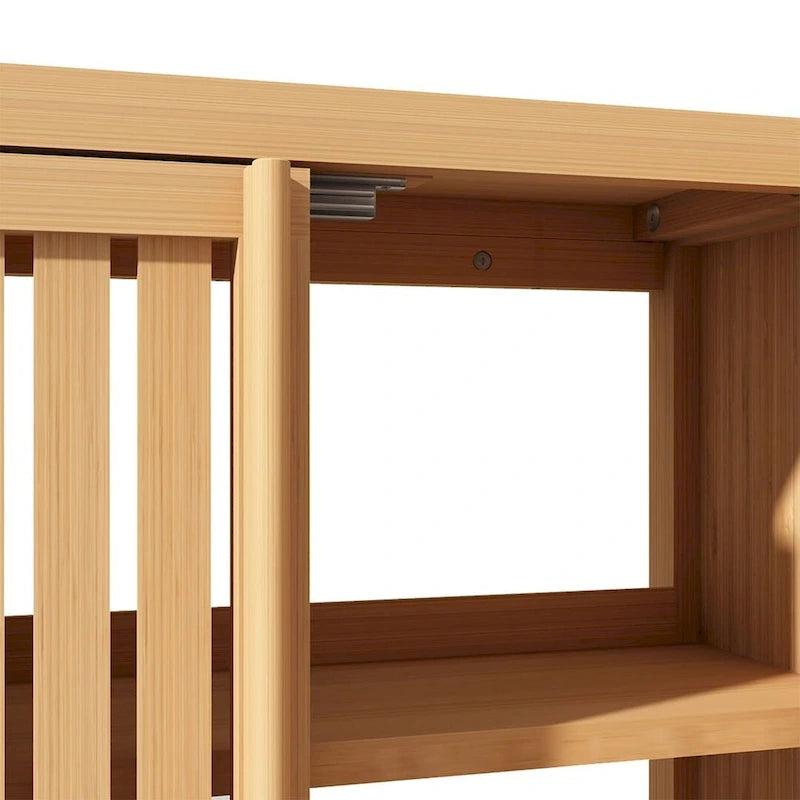 Meuble de rangement WC en bambou