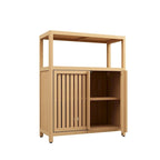 Meuble de rangement WC en bambou