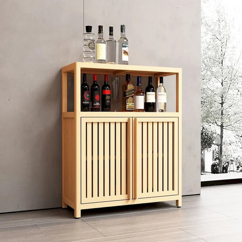 Meuble de rangement WC en bambou