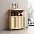 Meuble de rangement WC en bambou