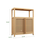 Meuble de rangement WC en bambou