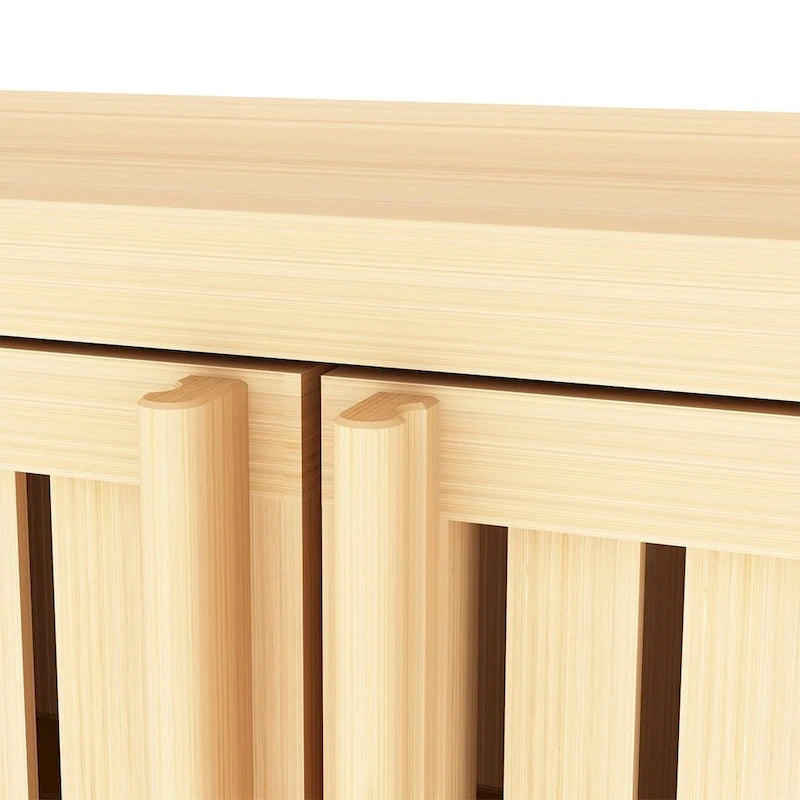 Meuble de rangement WC en bambou