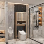 Meuble de rangement WC en bambou